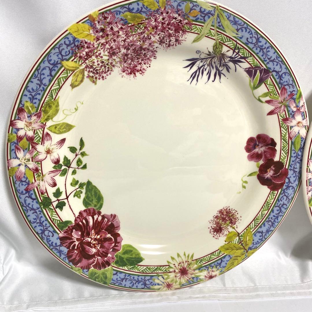 GIEN ミルフルール ディナープレート 大皿 深皿 楕円 4枚