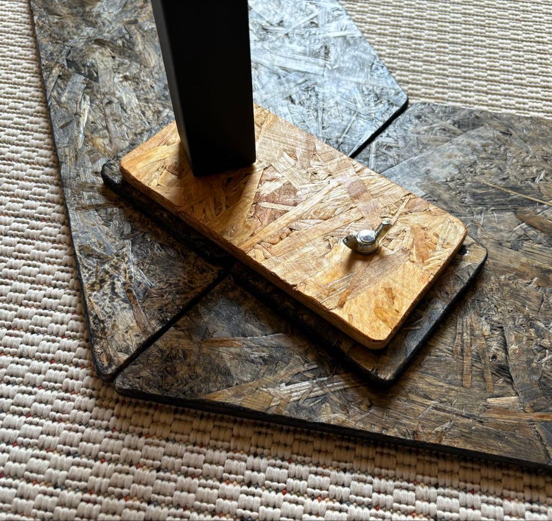 ヘキサテーブル50センターテーブル付き スケルトンブラック塗装