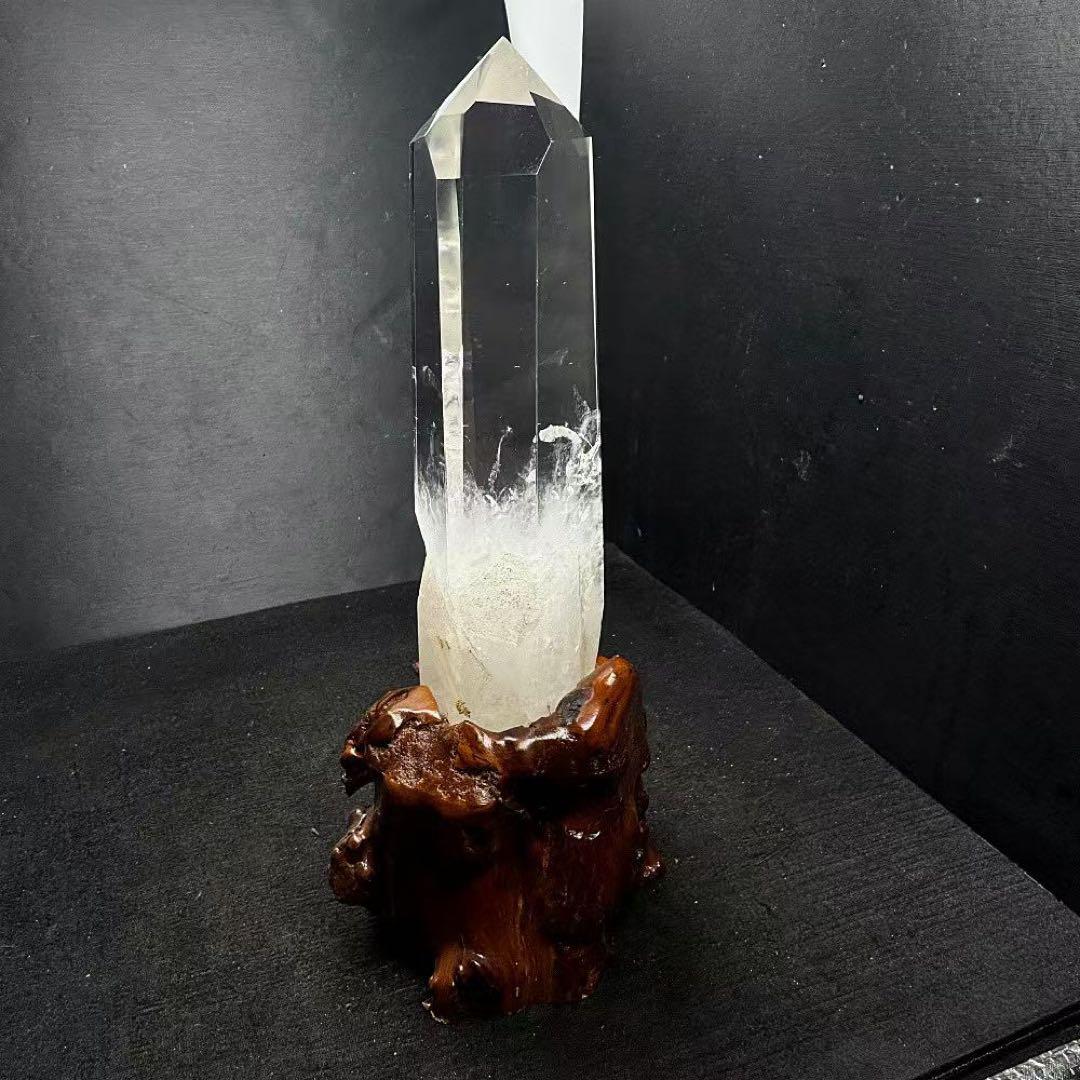 天然石 エンジェルラダーの水晶ポイント　置物YS399G.289