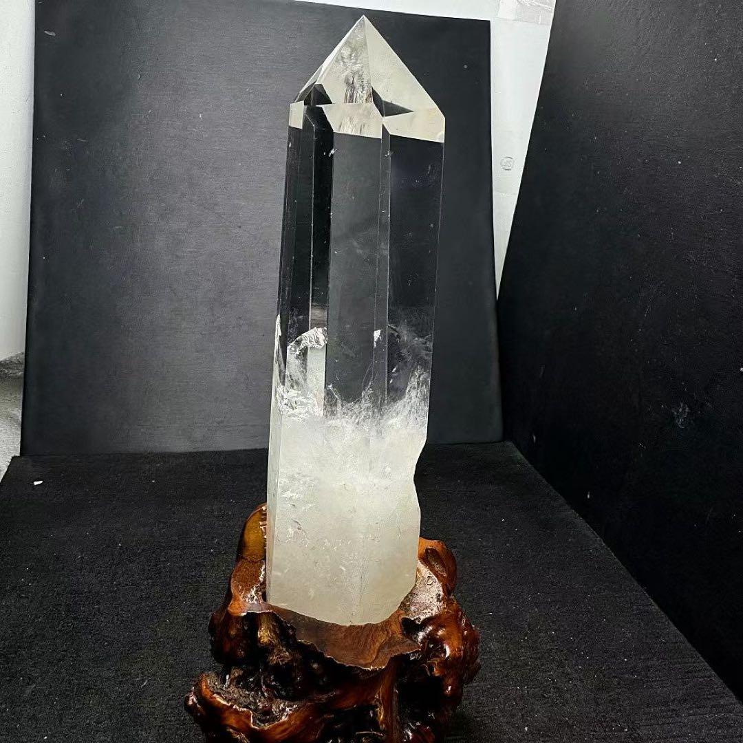 天然石 エンジェルラダーの水晶ポイント　置物YS399G.289