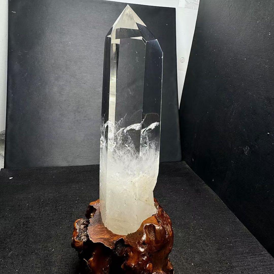 天然石 エンジェルラダーの水晶ポイント　置物YS399G.289