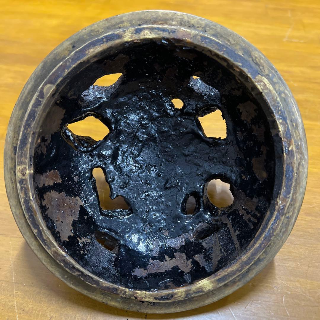 大明宣徳年製　龍香炉　三足　翡翠玉　香道具　中国