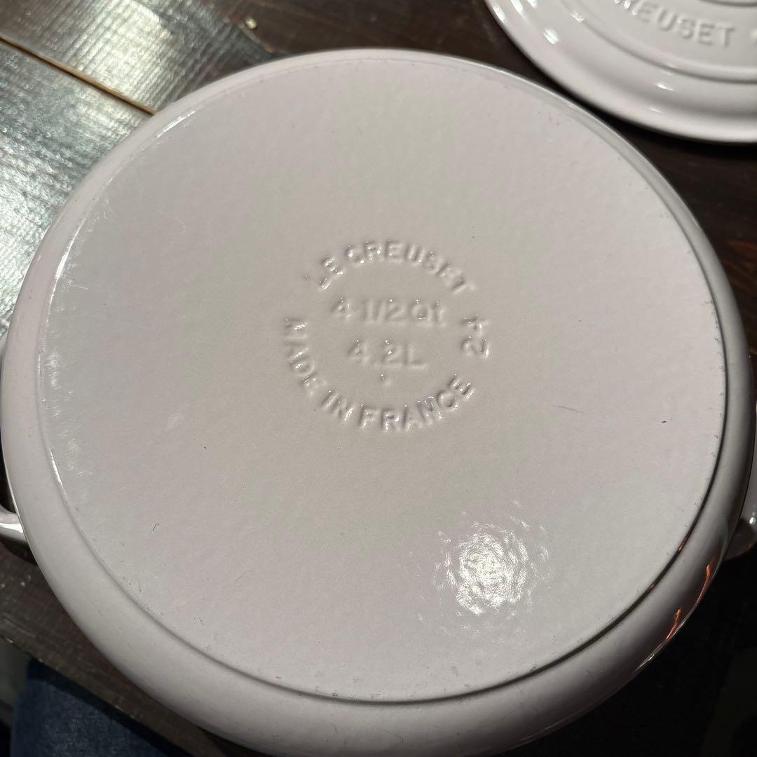 LE CREUSET 両手鍋 4.2L 淡いピンク