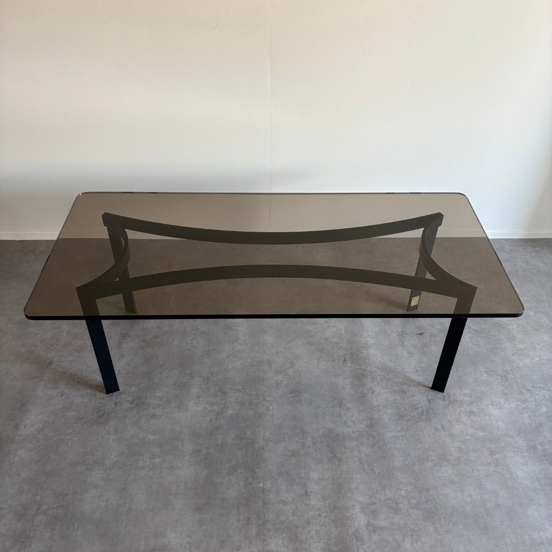 ヴィンテージ　ガラストップ　センターテーブル