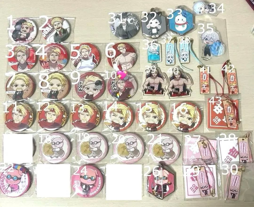 ドズル社 アクリルスタンド 缶バッジ キーホルダー