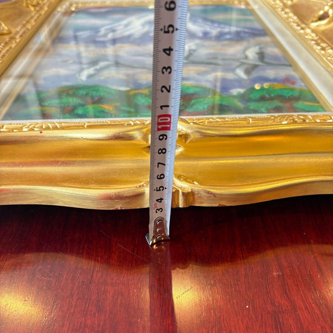 金岩清隆「霊峰飛鶴」油彩 F6 額装 油絵 油画 絵画 - メルカリ