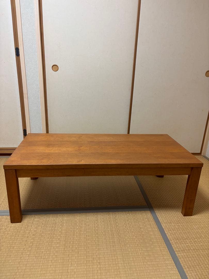 木製センターテーブル 茶色