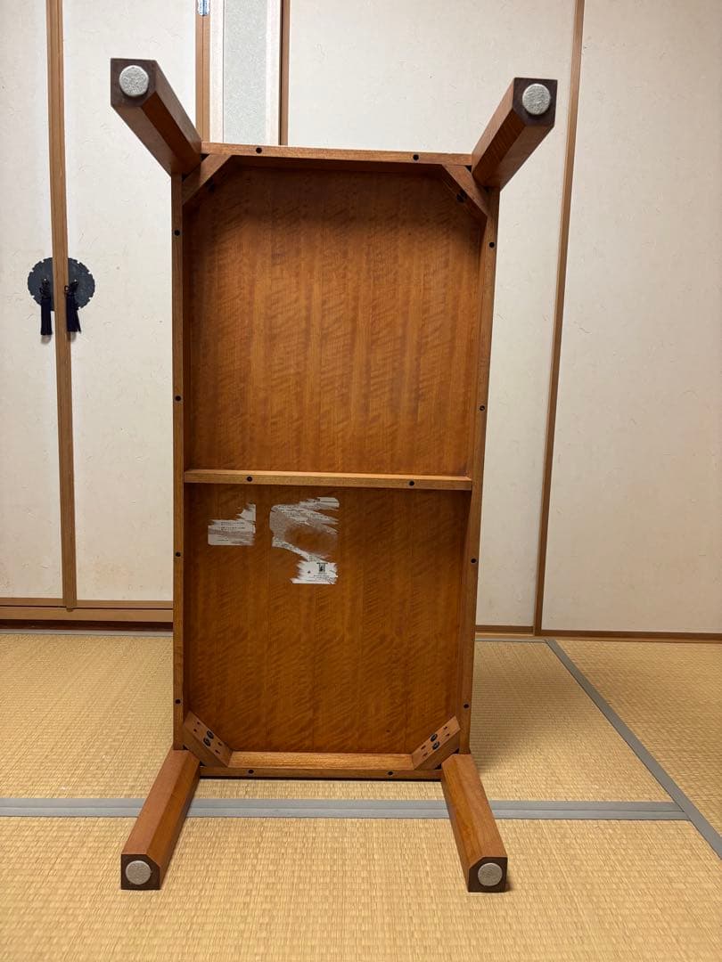 木製センターテーブル 茶色