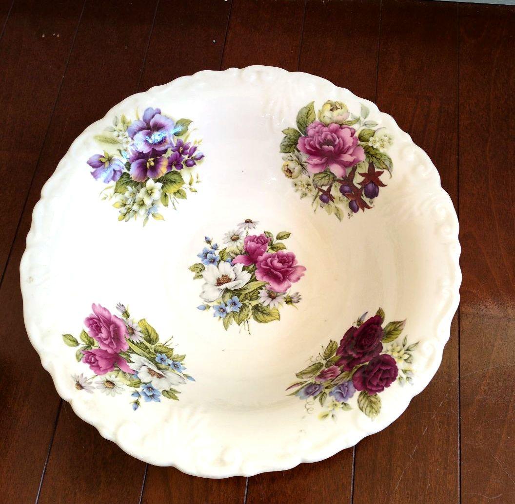 ★英国製　素敵！陶器の洗面セット