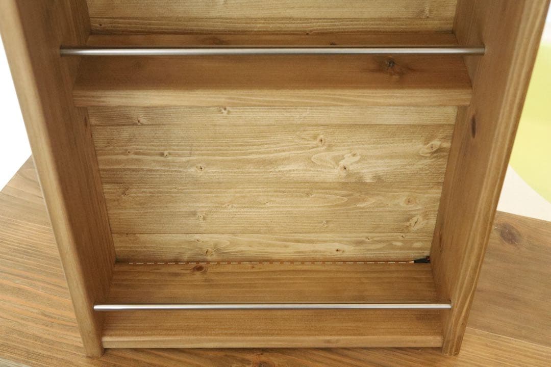 ウイスキーラック　シェルフ　LEDライト付き　ビンテージ　ハンドメイド