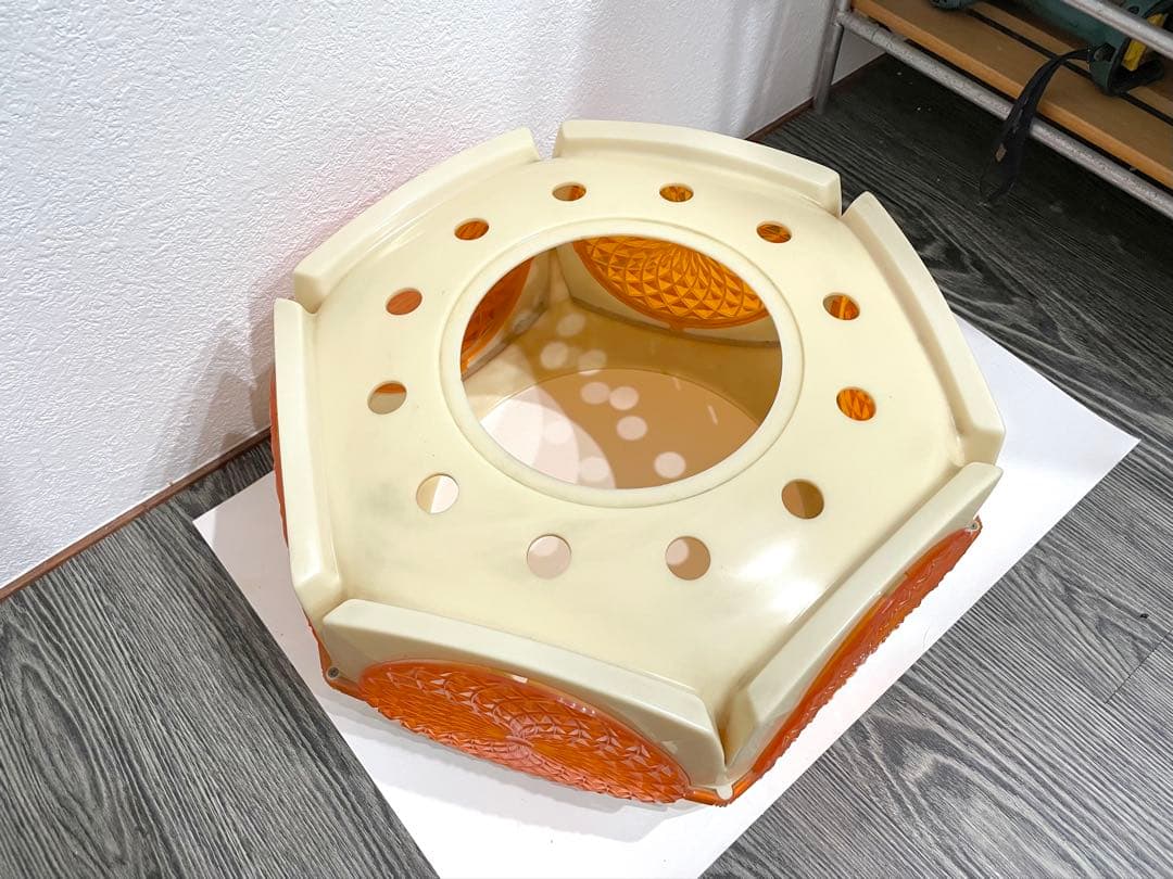 昭和レトロ シーリングライト 松下電工 ナショナル 天井照明 オレンジ