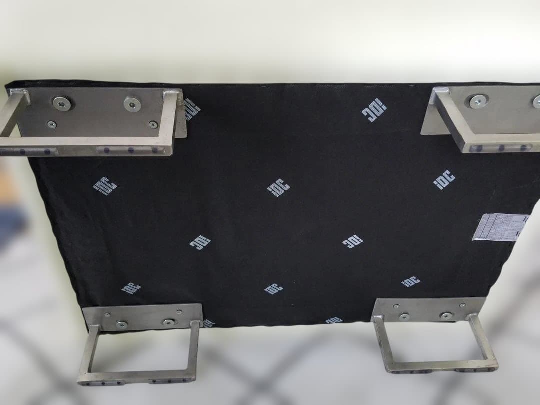 ②IDC 大塚家具 本革 オットマン L/Sコンフォート ホワイト レザー 中古