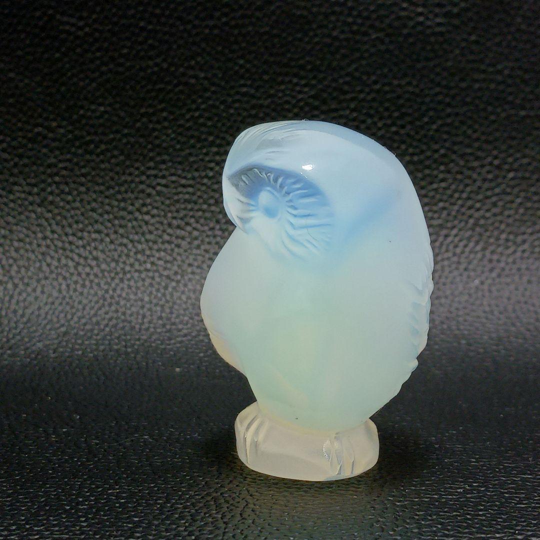 Y1963-2 ラリック フクロウ 梟 オパールセント 置物 箱付 ten - メルカリ