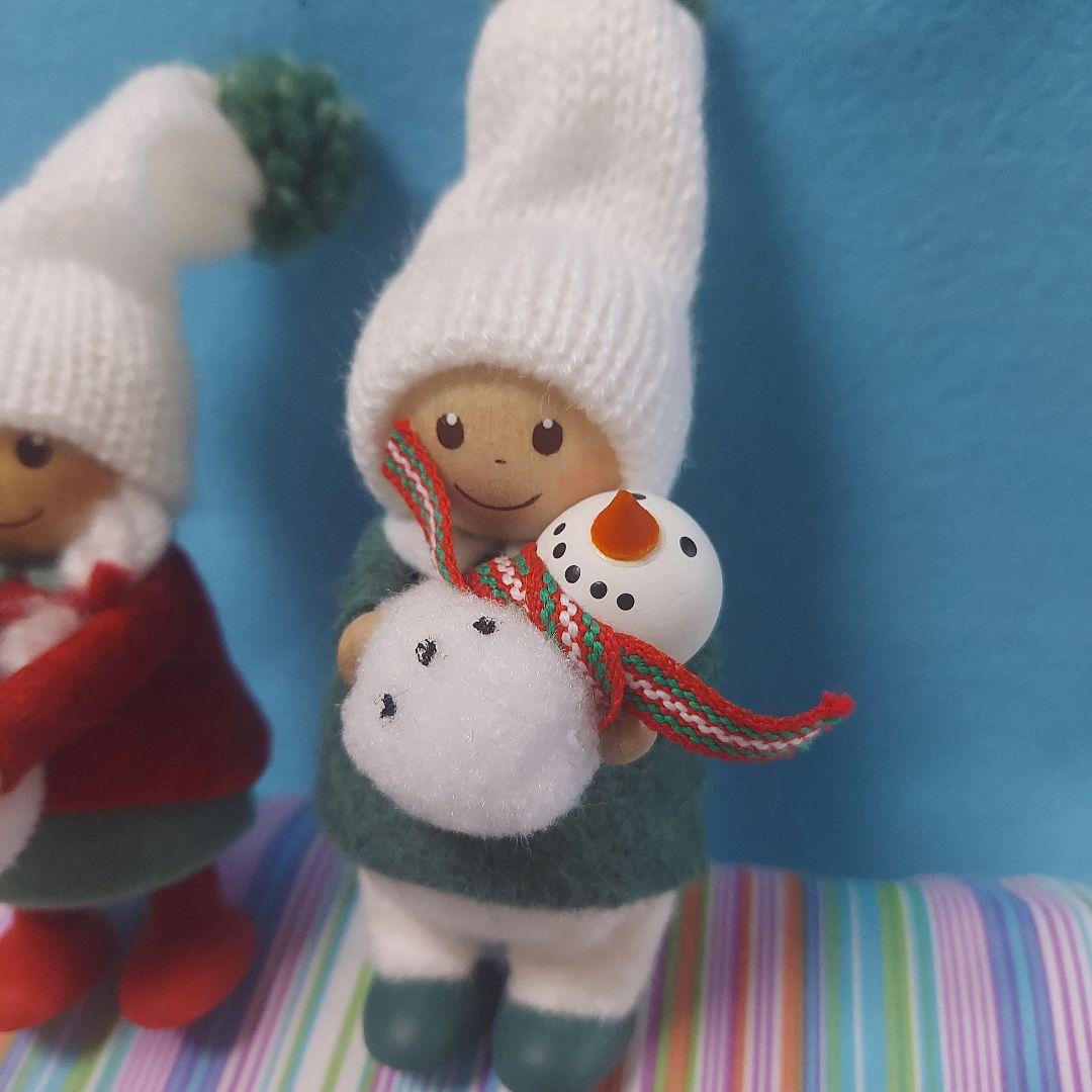 ★ノルディカニッセ　ネコを持った 女の子& 雪だるまを持った 男の子★