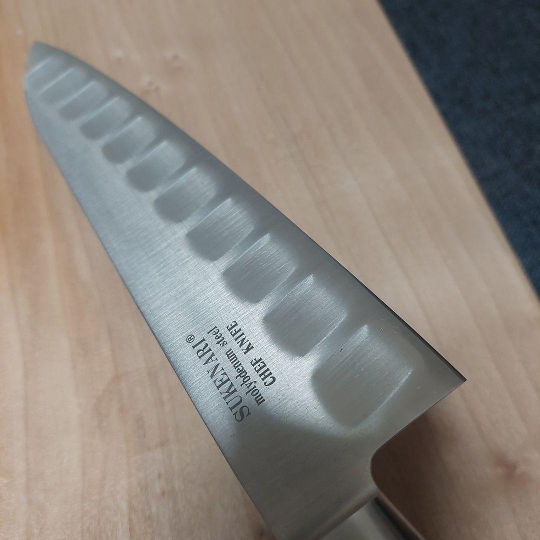 祐成　モリブデン鋼牛刀　ディンプル加工240ミリ