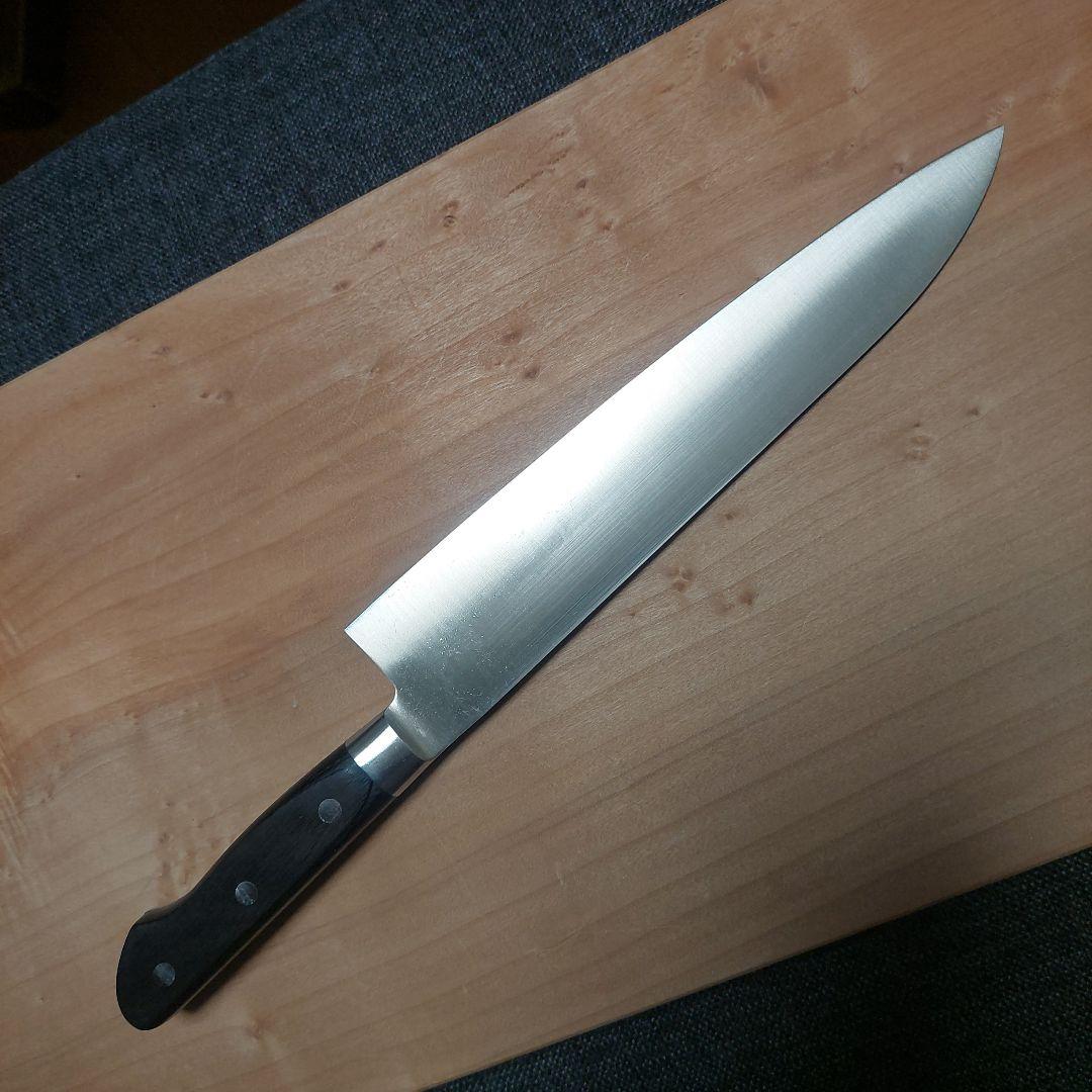 祐成　モリブデン鋼牛刀　ディンプル加工240ミリ