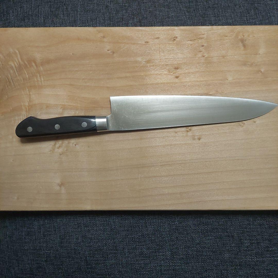 祐成　モリブデン鋼牛刀　ディンプル加工240ミリ