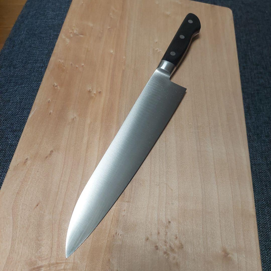 祐成　モリブデン鋼牛刀　ディンプル加工240ミリ
