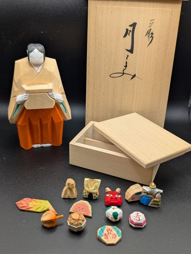 奈良 一刀彫 月こよみ