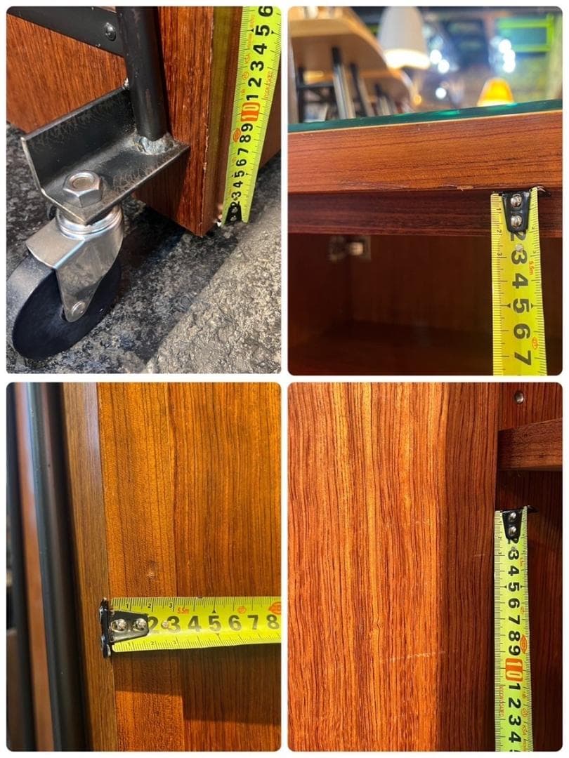 希少！イタリアン ヴィンテージ ローズウッド材 バーカート キッチンボード 収納