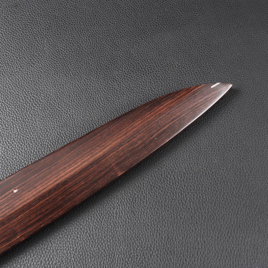 鞘 柳刃包丁 専用の鞘 アフリカ黒檀 尺（刃渡り300mm）サイズ専用 黒檀