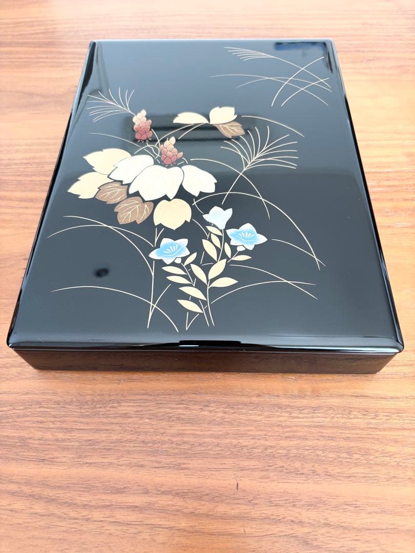 【新品未使用】　山田平安堂　手文庫　漆器　秋草　手紙　書類 漆器 山田平安堂 手文庫 秋草 文箱/漆器/塗り : 漆器 山田平安堂