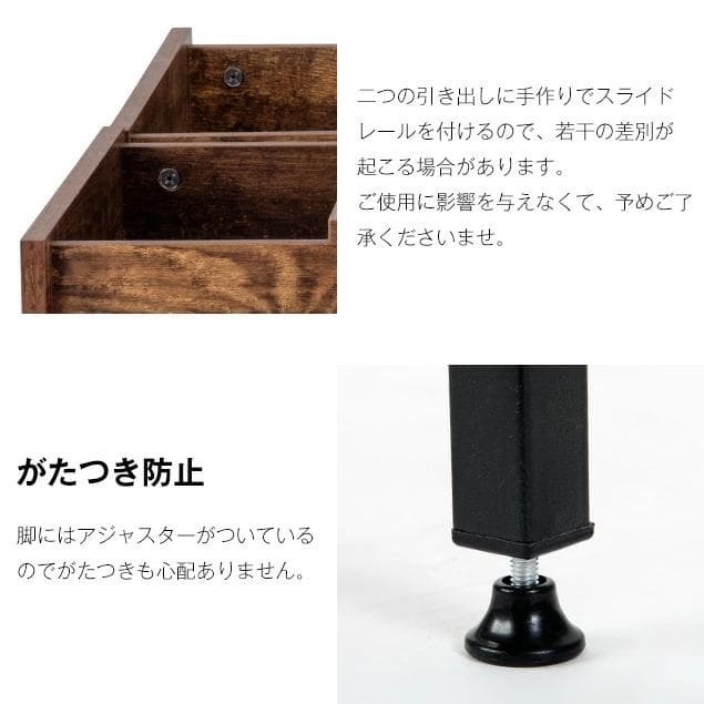 超人気！パソコンデスク　引き出し付き　幅100*奥48【ホワイト 】