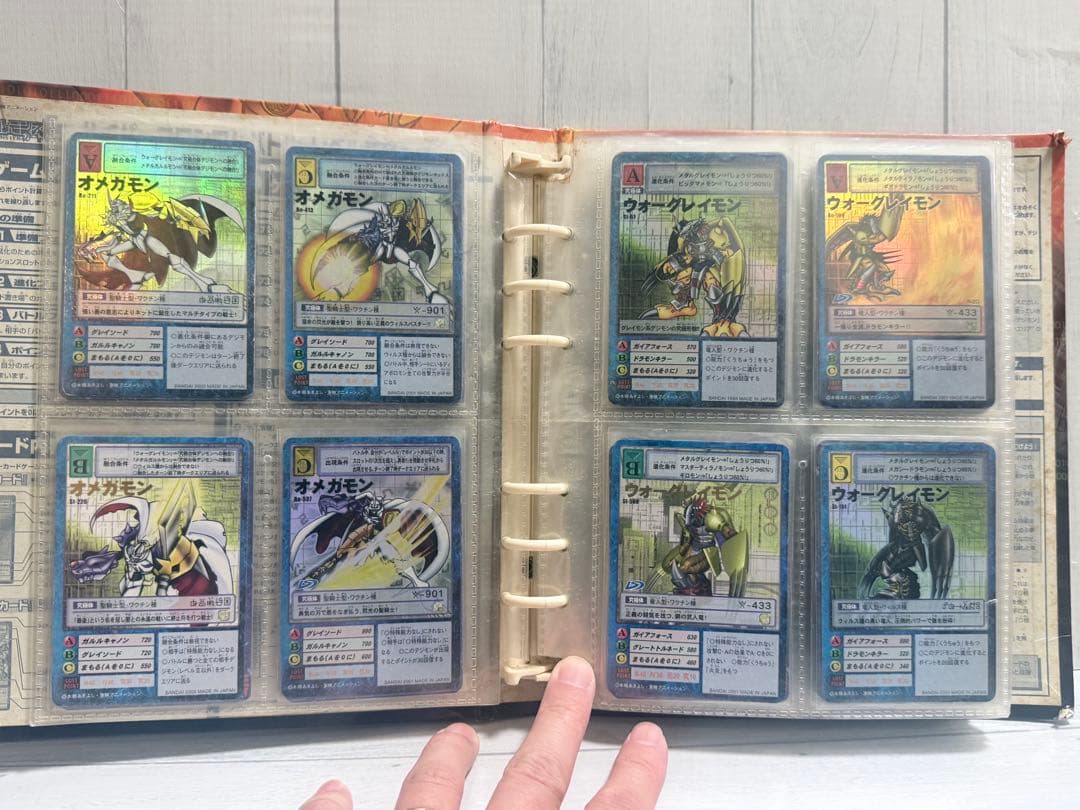 デジモンカードゲーム 旧カードまとめ売り 145枚 当時モノ ファイル付き