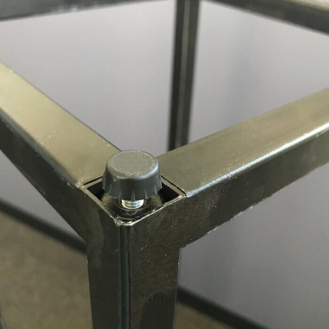 【ブルックリン家具】古材×ブラックスチール ディスプレイスタンド W30×H90