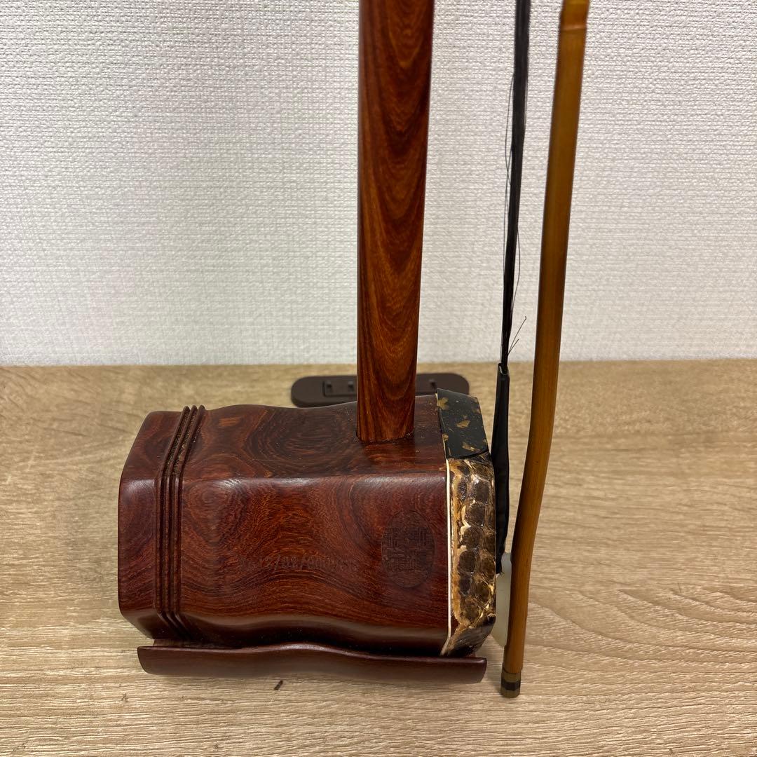 二胡 蛇革 中国揚州　袋あり