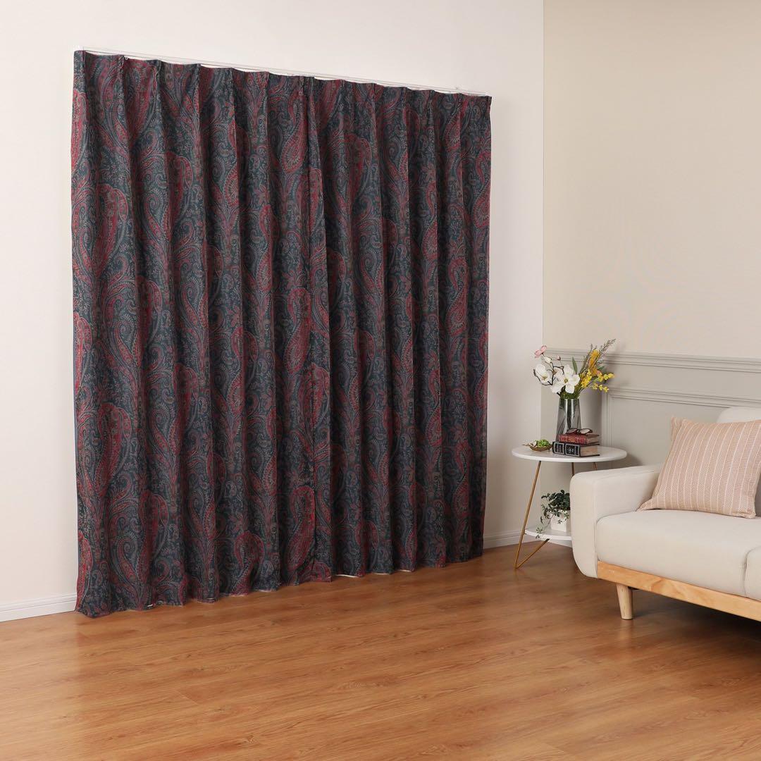 A914 リドール メイド・ウィズ リバティ 1級遮光レイヤードカーテン2枚組