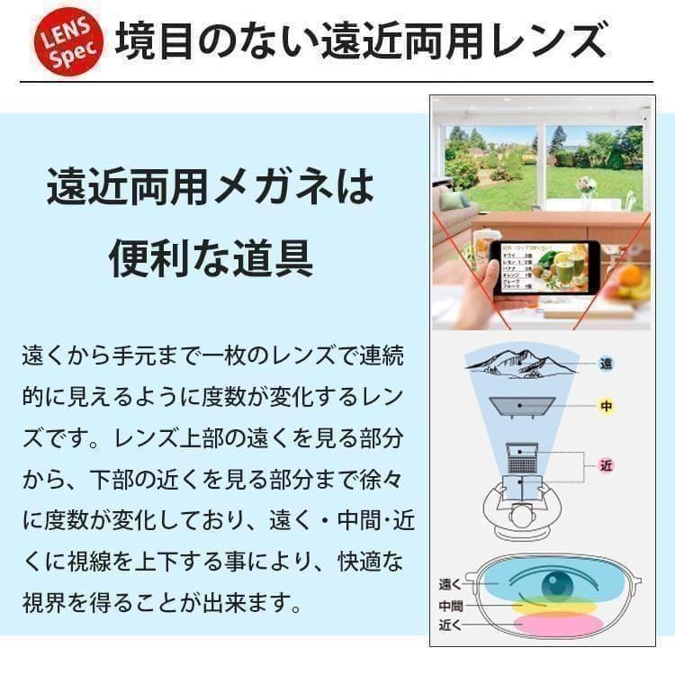 遠近両用メガネ (老眼 +3.00) 鯖江メガネ ヴィンテージ AK201 新品