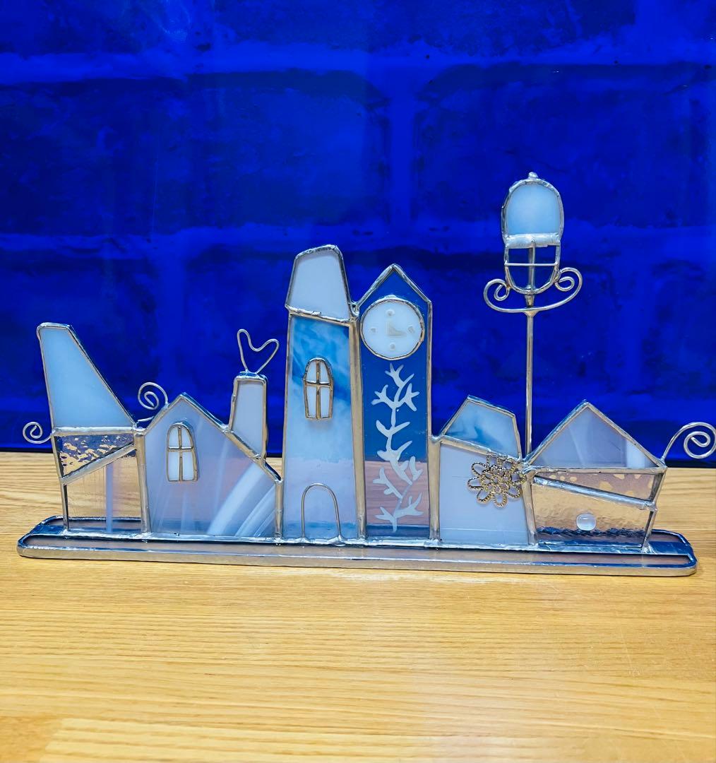 m*i様 ステンドグラス 大人可愛いWhite Xmas