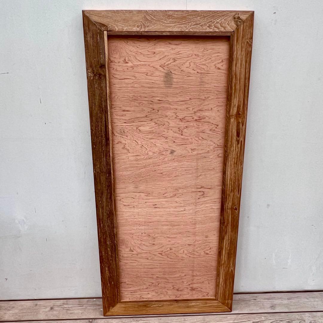 オールドチークの姿見鏡 130cm × 60cm 縦横 全身ミラー 木製フレーム