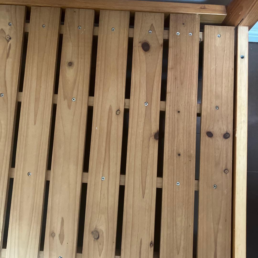 【送料込み匿名発送】【組み立て簡単】木製シングルベッドフレーム