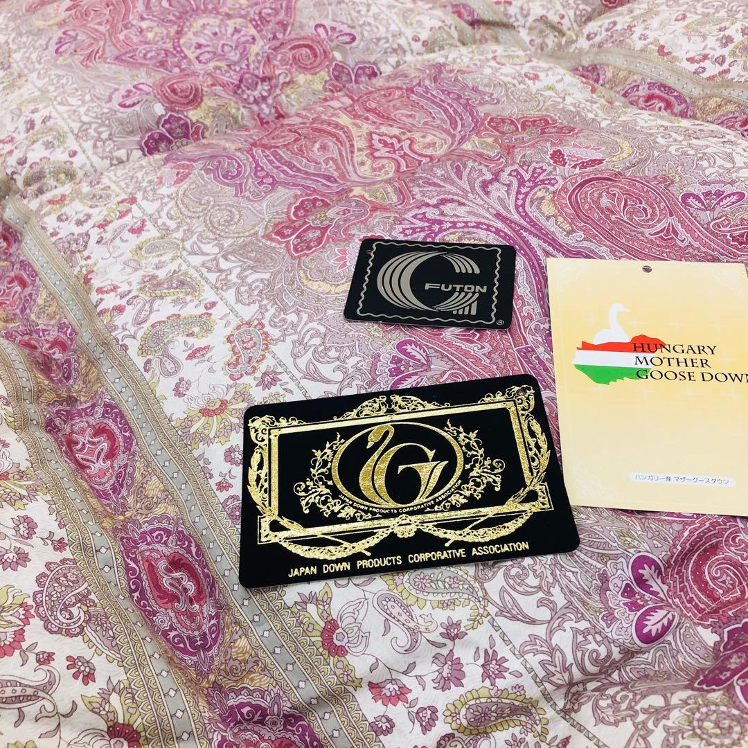 羽毛布団 シングル ハンガリー産ホワイトマザーグース プレミアム sk6492P