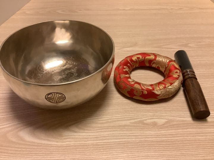 《 新品 》 ホワイトボウル　フルムーン　シンギングボウル　3点セット　u37