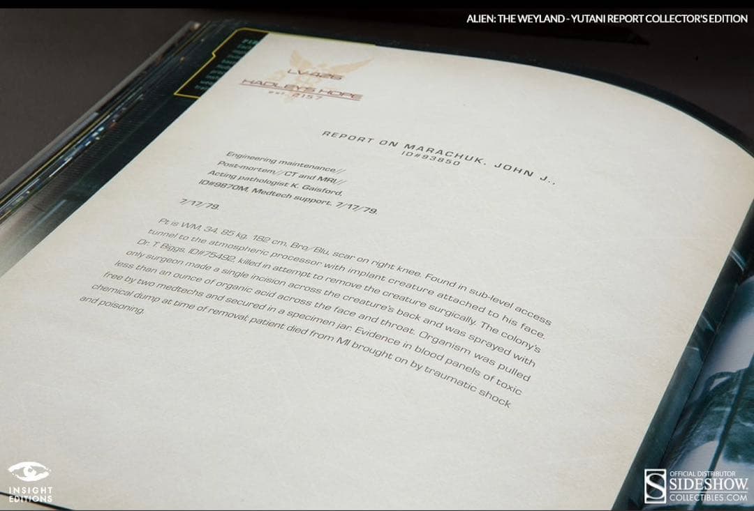 ウェイランド・ユタニ エイリアン・レポート ブック コレクターズ
