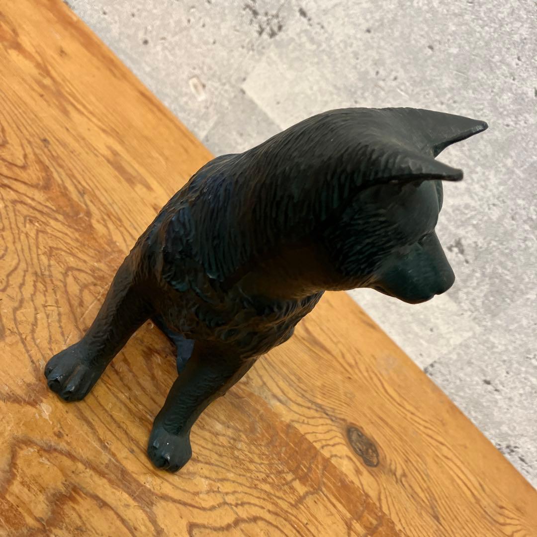 昭和レトロ 陶器製 紀州犬 甲斐犬 ドッグ 干支 置物 オブジェ レトロ