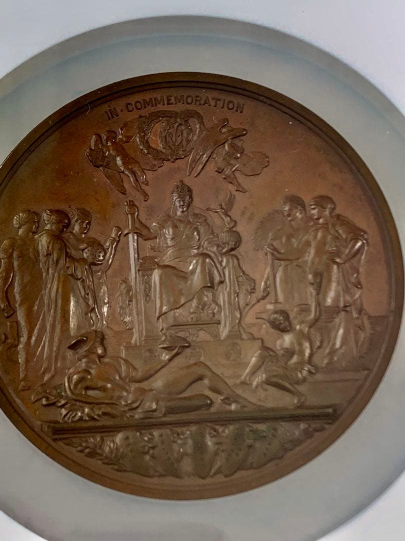 値下げ ビクトリア女王 ゴールデンジュビリー 特大メダル 1887年