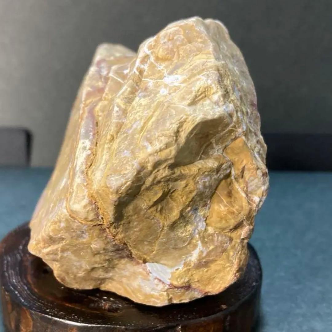 国産天然石 碧玉 ジャスパー 黄玉石 笑口メノウ 黄玉石 鑑賞石 水石