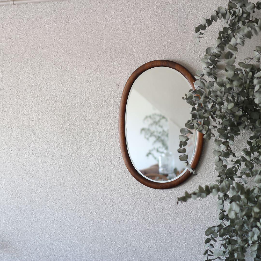 Karimoku / カリモク家具　マットな木枠　鏡