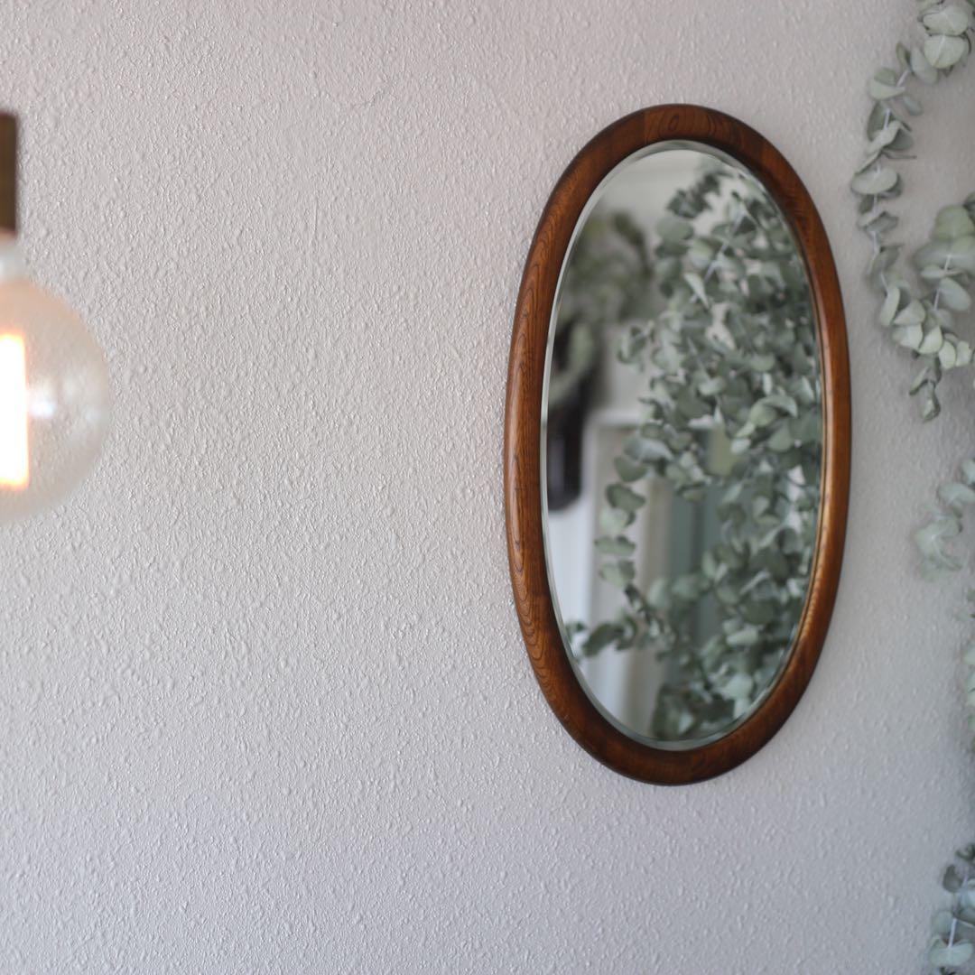 Karimoku / カリモク家具　マットな木枠　鏡