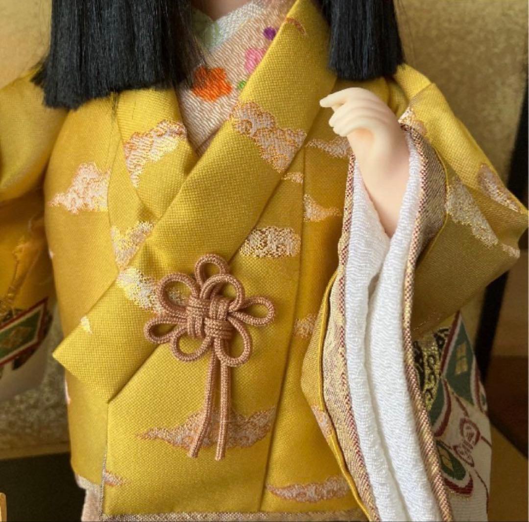 五月人形 夢わらべ 嘉房作 陶器製 ガラスケース付 人形高さ約33cm