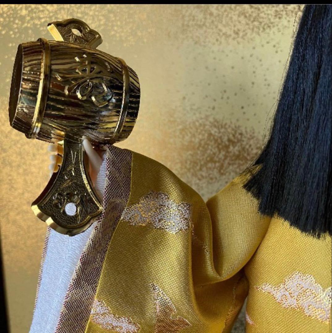 五月人形 夢わらべ 嘉房作 陶器製 ガラスケース付 人形高さ約33cm