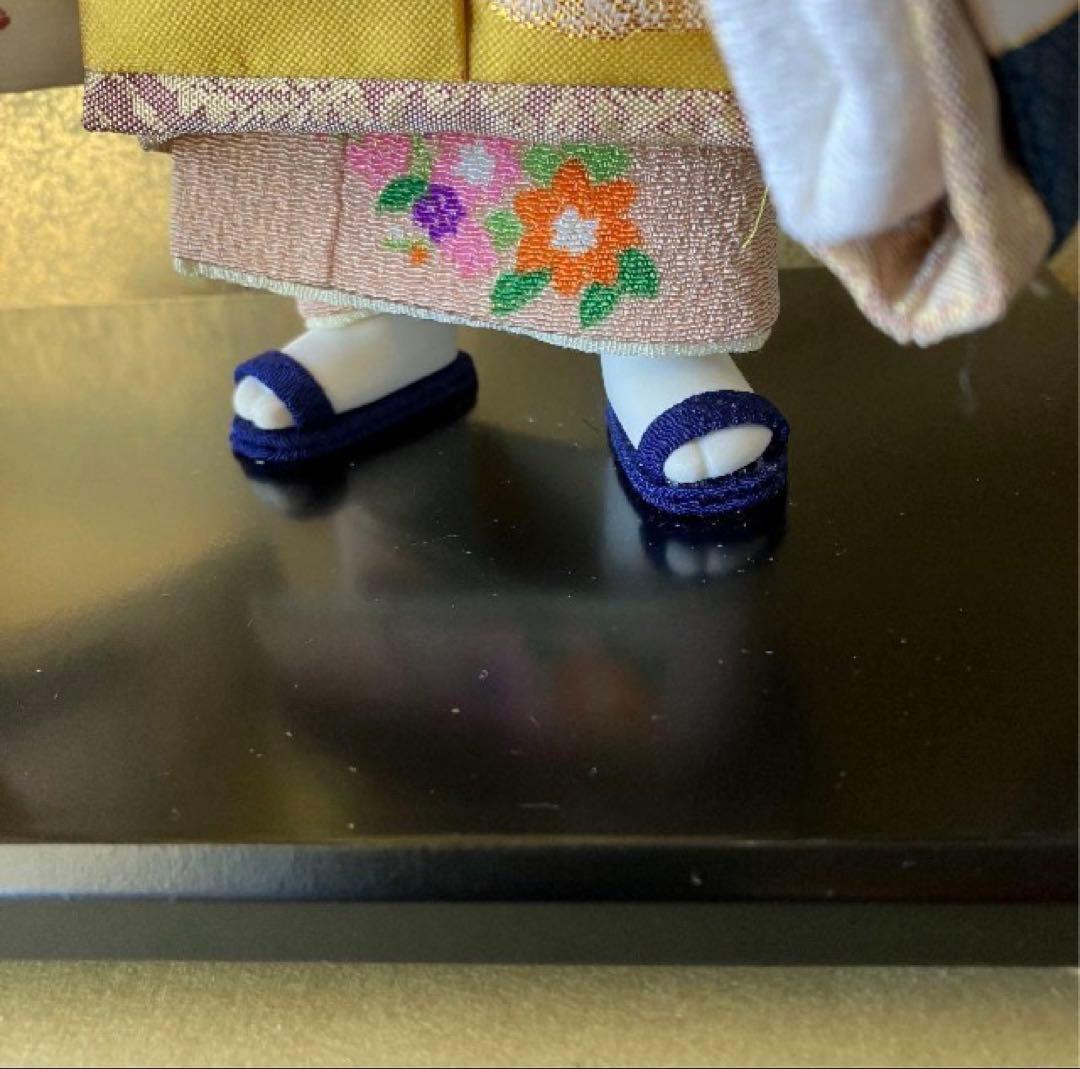 五月人形 夢わらべ 嘉房作 陶器製 ガラスケース付 人形高さ約33cm