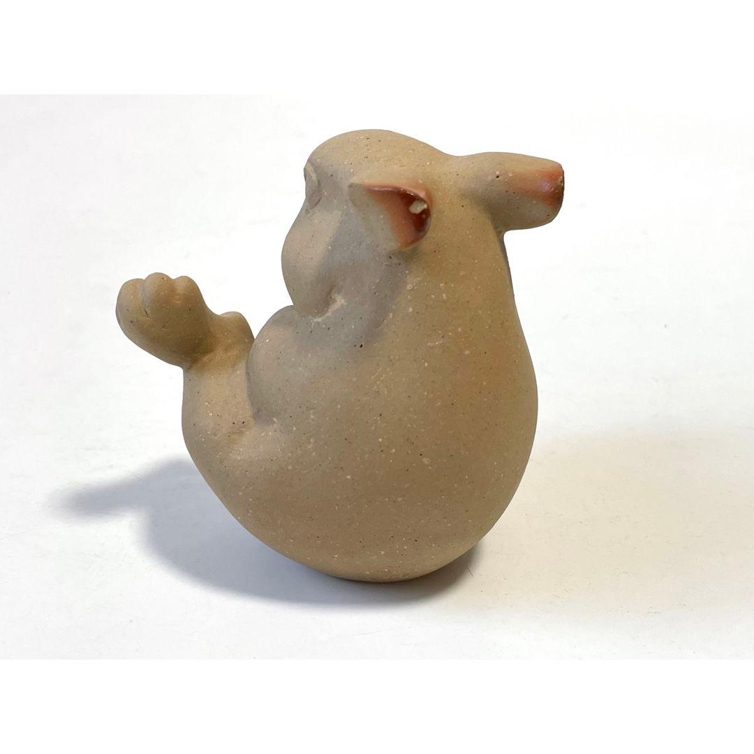 陶芸家　藤原康　備前焼　卯置物　兎　うさぎ　ウサギの置物　干支置物