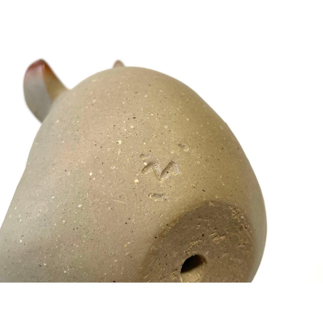 陶芸家　藤原康　備前焼　卯置物　兎　うさぎ　ウサギの置物　干支置物