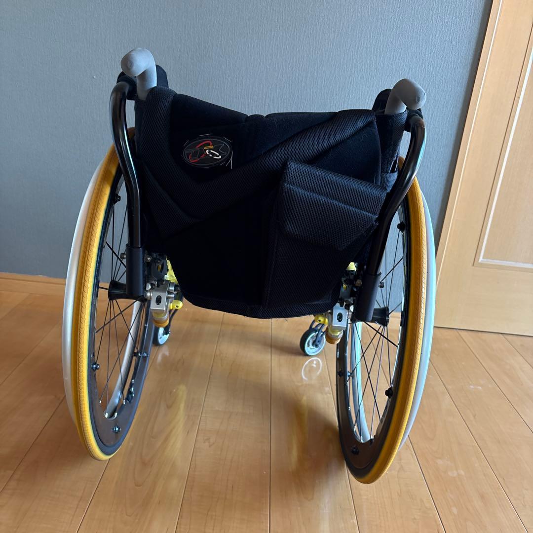 自走用車椅子 OX ZZR イエロー アルミフレーム