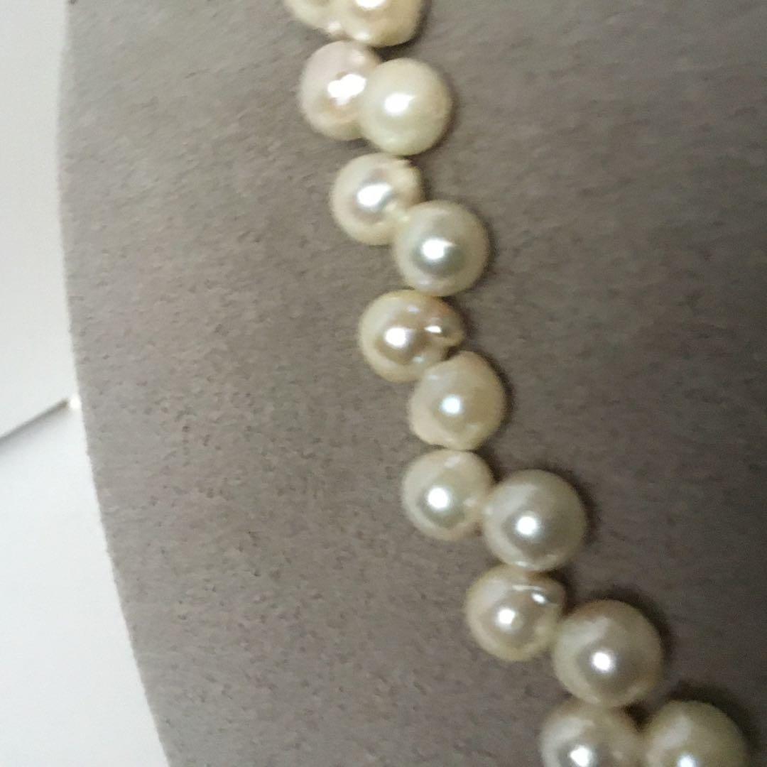 【あこや本真珠★バロック★シルバー★パールネックレス★ハンドメイドネックレス】